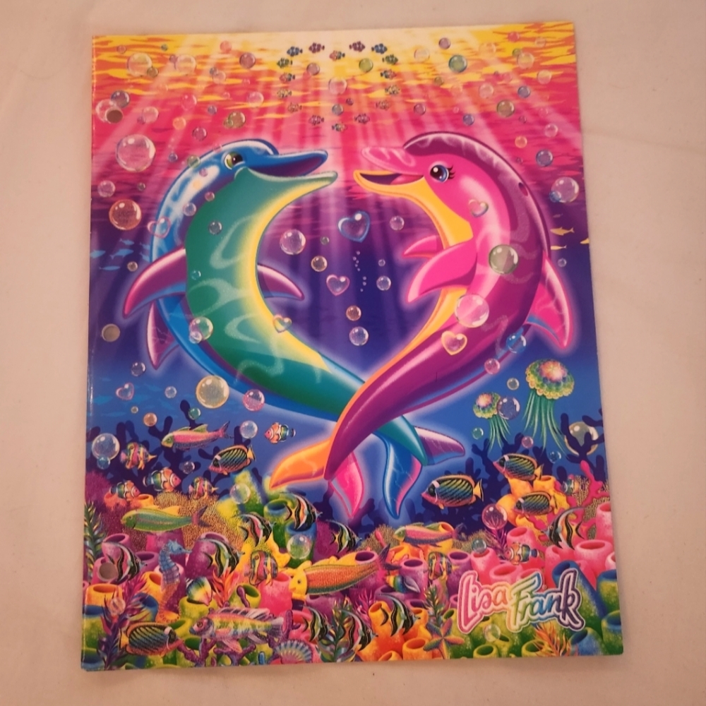 New Lisa Frank Dolphin Folder